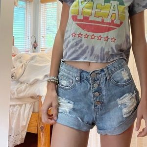 Super down Jean Shorts
